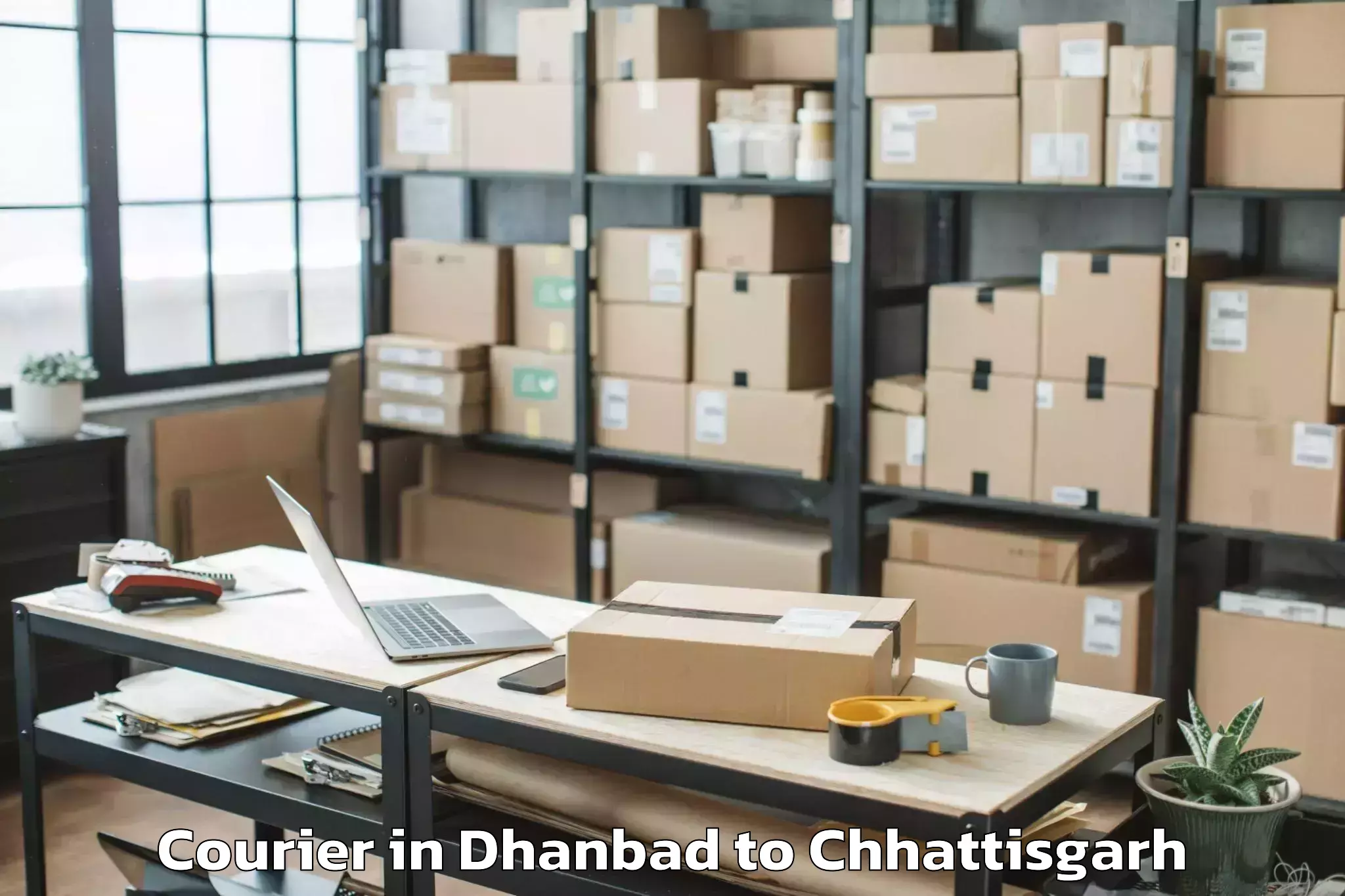 Quality Dhanbad to Surajpur Jhikla Courier